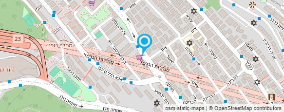 מפת הגעה אל וידאל מספרה מפת הגעה אל וידאל מספרה